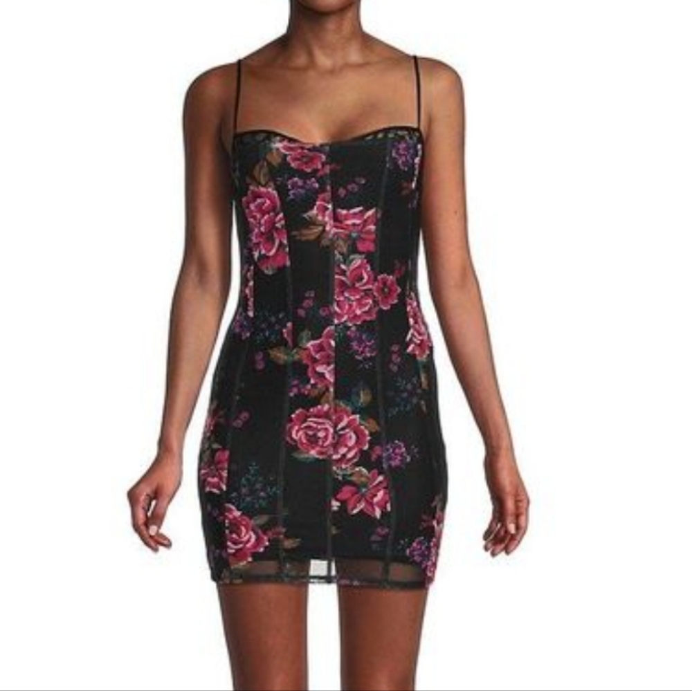 NWT AFRM Floral mesh mini size Medium